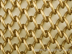 Brass copper Chian link fence