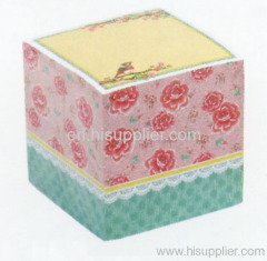 Flower Sticky Memo Cubes-CA013