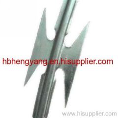 Hot dip galvanized razor barbed wire