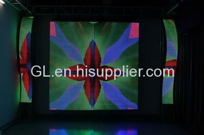 LED flexible curtain displays