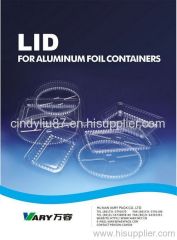 Plastic Lid for Aluminium Trays