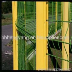 Welded mesh fence