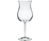 mouth blown clear wine glass