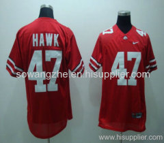 NCAA Ohio State 47 Hawk red NFL Jerseys