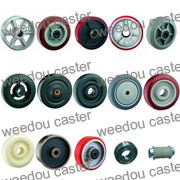 wheel PU PP Hard Rubber Cast Iron