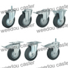 European industrial rubber caster