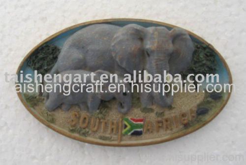 Elephant resin fridge magnet