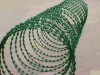 PVC coated concertina wire fence