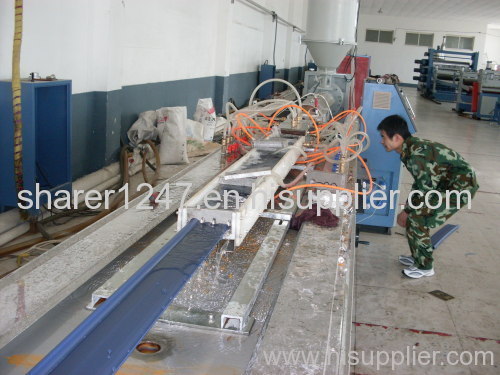 PE plastic profile extruder machine