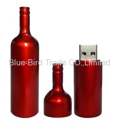 Red Wine bottle shape promotion USB drives