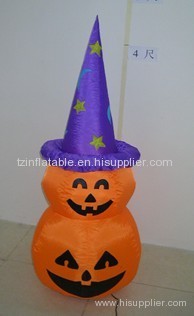 TZINFLATABLE -4FT INFLATABLE halloween pumpkin hat