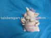 Home decoration polyresin pig craft