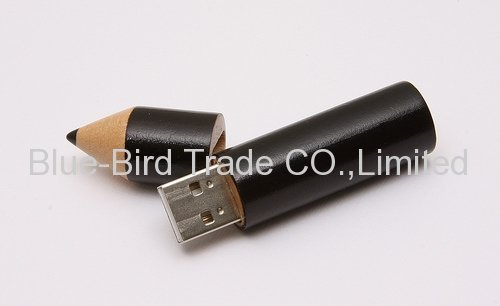 Wooden pencil shape promotion USB drives