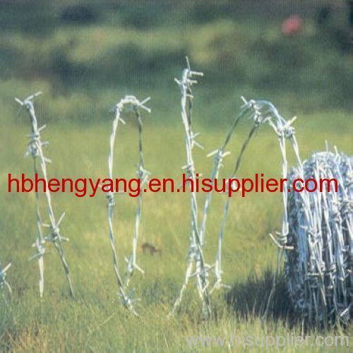 galvanize barbed wire fence