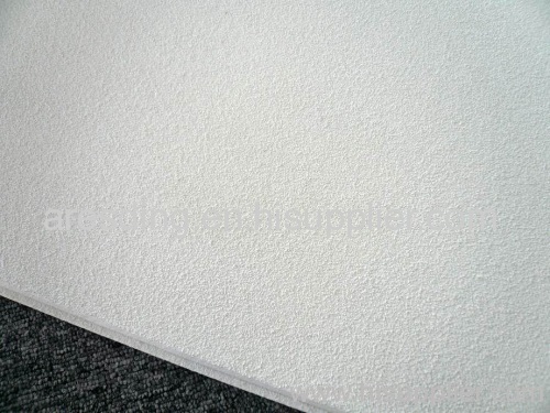 Acoustic mineral wool ceiling tiles