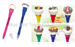 Polymer clay cake promotion ballpoint pens