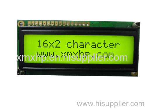 character LCD Module with Viewing Area of 64.5 x 16.4mm, Measuring 80.0 x 36.0mm