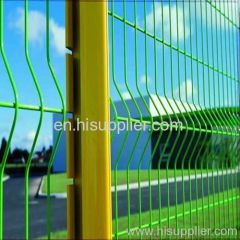 Welded mesh fence