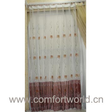 Embroidery Curtain Voile Fabric