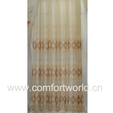 Embroidery Organza Curtain Fabrics