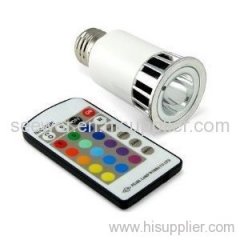 Multi-Color E27 LED Light Bulb with Remote