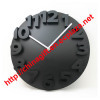 3D round lock wall clock