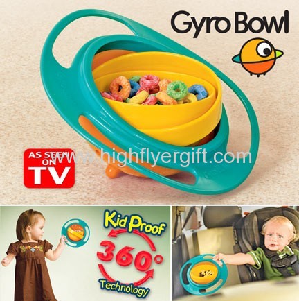 Gyro Bowl Kid proof bowl Spill Proof Bowl