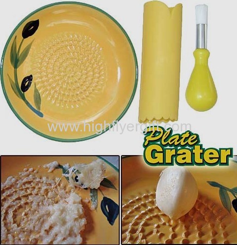 Grater Plater As Seen On TV Ceramic Plate