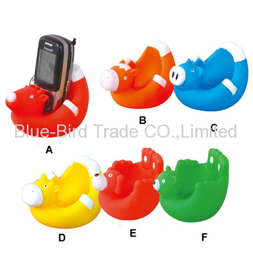 Animal shape pvc mobile phone holder