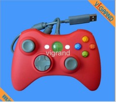 game controller for xbox360 with 1.8m cable and many colors(white,black,red,pink,blue)