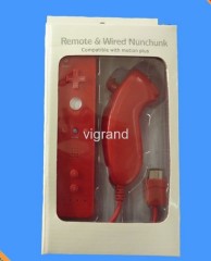 remote + nunchuk controller for wii with many colors to choose and sensitive controller,cute ourlook