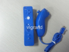 remote + nunchuk controller for wii with many colors to choose and sensitive controller,cute ourlook