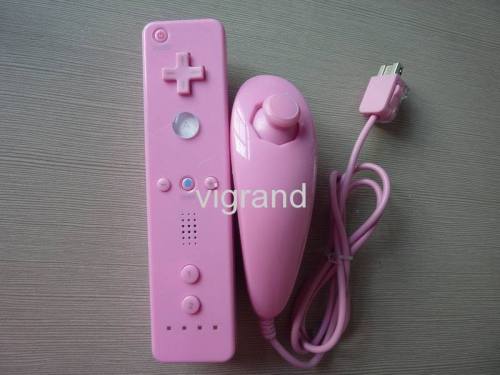 for wii game accessories (remote + nunchuk controller) with many colors and made of ABS