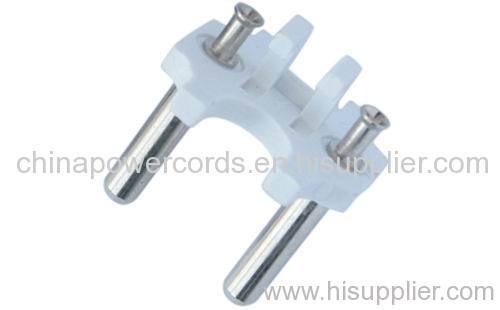 solid electrical plug insert with 4.8mm pins