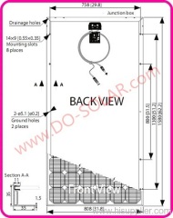 190W Monocrystalline Solar Module / Solar Panel / PV Module / PV Panel TUV/IEC/CE certified