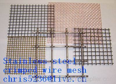 Stainless steel crimped wire mesh /Constructions mesh