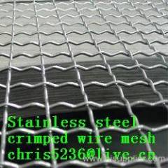 crimped wire mesh ,stainless steel crimped wire mesh