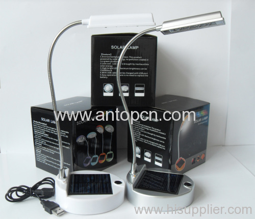 portable solar reading lamp