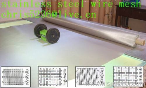 Twill weave stainless steel microgroove wire mesh