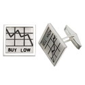 Elegant metal cufflinks