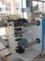 Tape And Plastic Slitter Machine With Rewinder