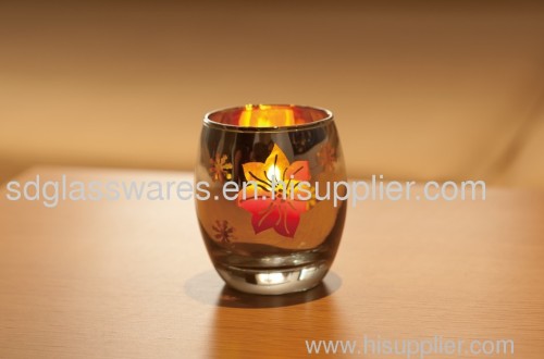 small electroplated votive candle holder