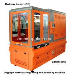 Laser engraver for leather punching machine