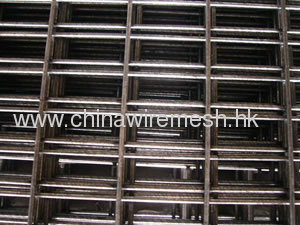 Black Iron Wire Welded Wire Mesh Panel