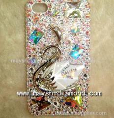 Swan series swarovski elements iphone 4 cover 3