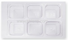 1/6polycarbonate food pan with lid