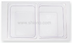1/2 polycarbonate food pan with lid