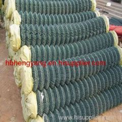 green Chain Link Fence Mesh