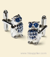 Crystal cufflink fashion animal cufflink silver cufflinks