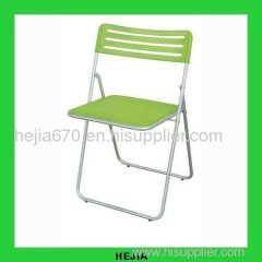 Folding plastic chair